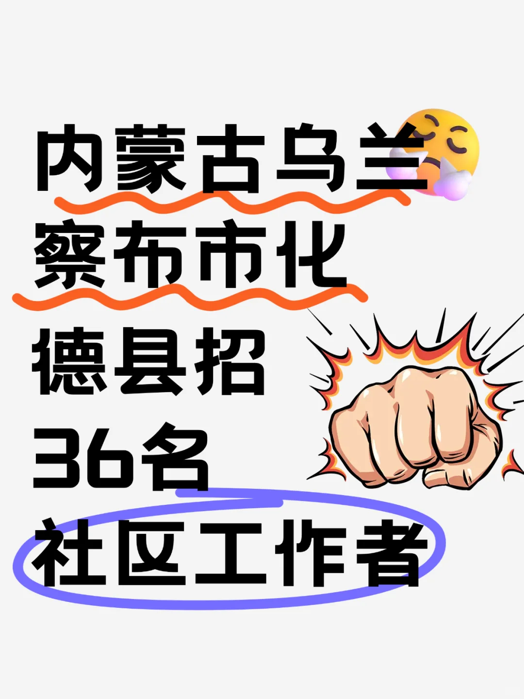 化德县社区工作者招聘，36 个名额！