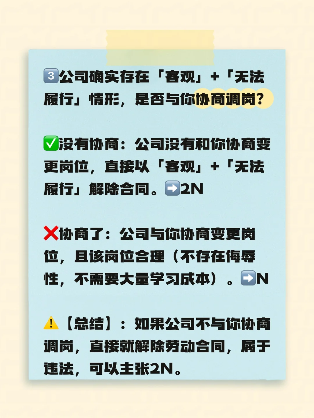 岗位取消，公司裁员，应该给N还是2N？