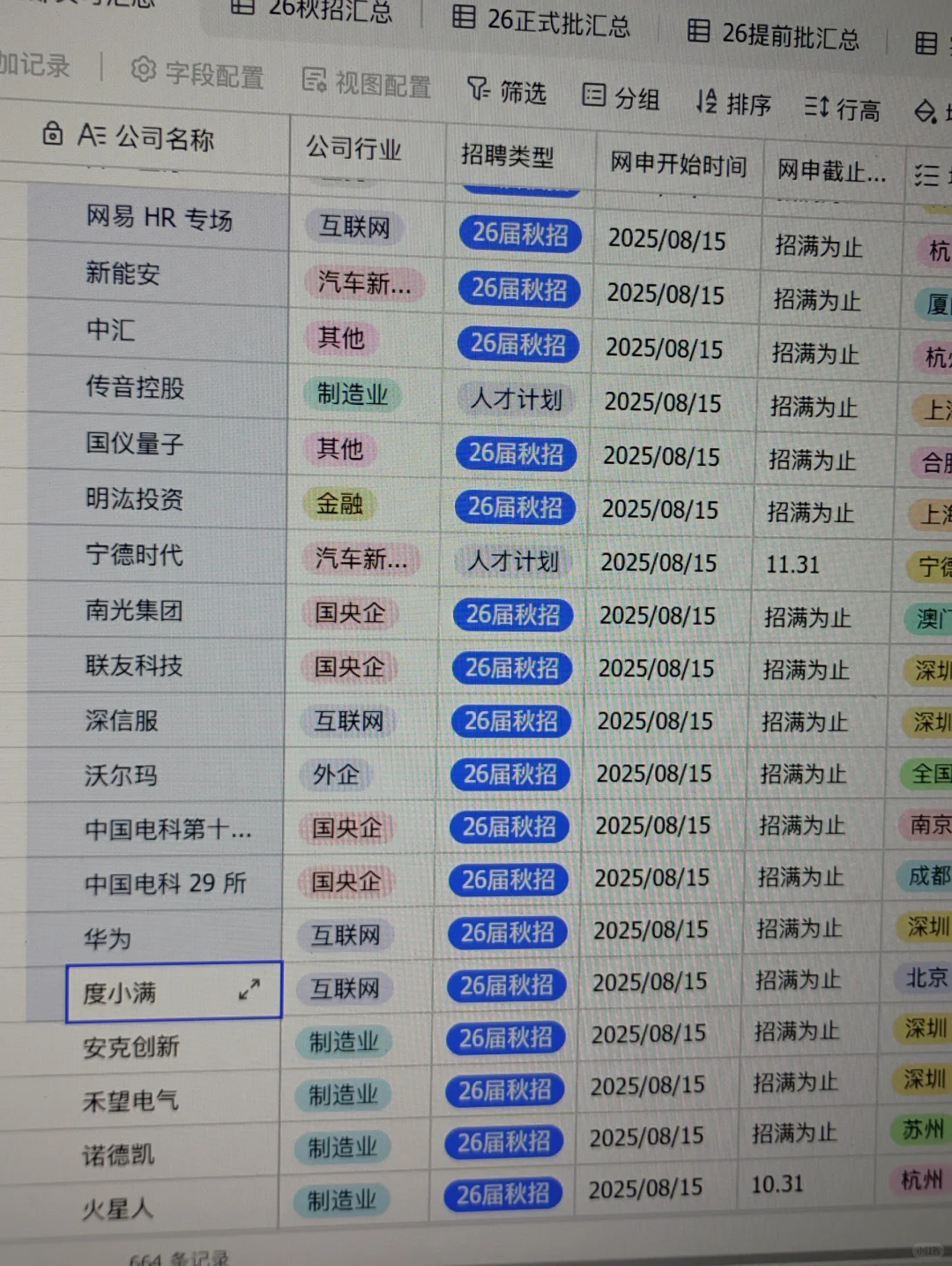 8.17 这些都是这周刚开的秋招岗