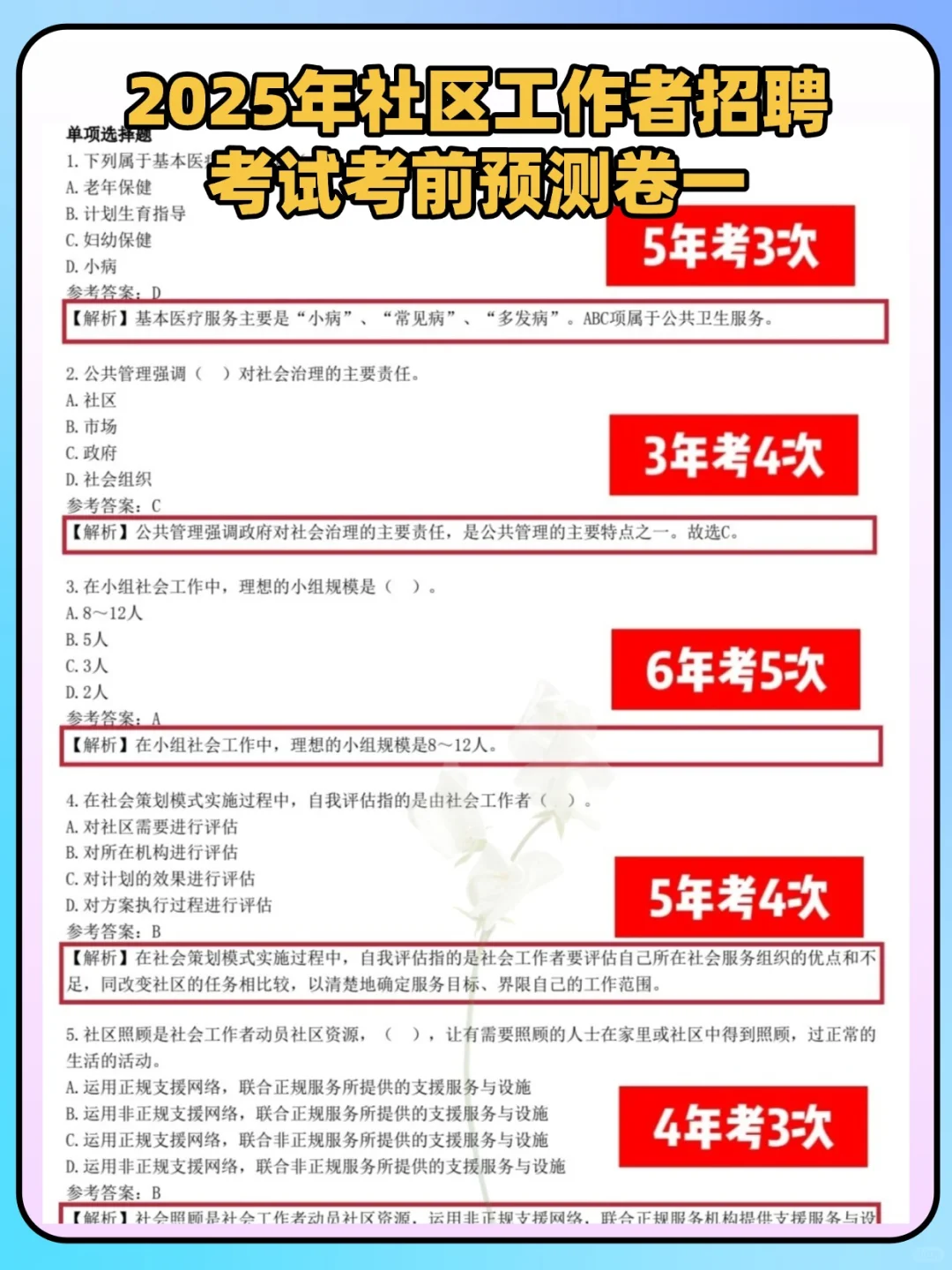25临沂兰山区社区招聘考试，零基础也能过