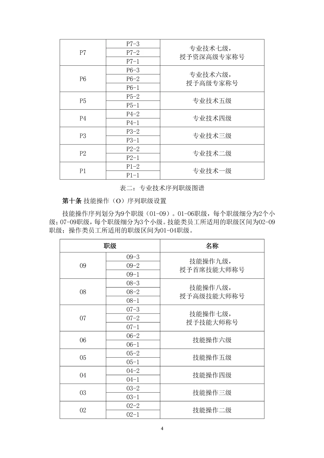 国企集团岗位职级管理办法\国企岗位职级