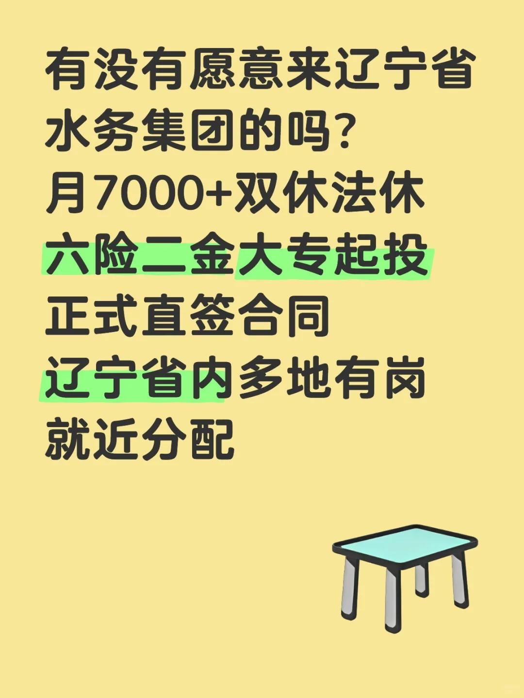 有没有愿意来辽宁水务的吗❗️投就中