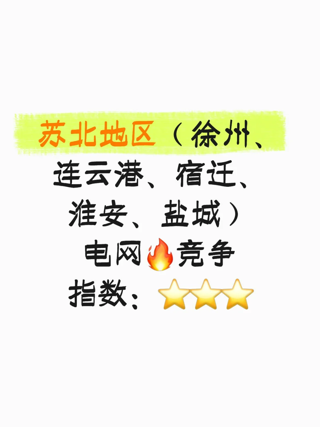 苏北地区电网竞争如何？