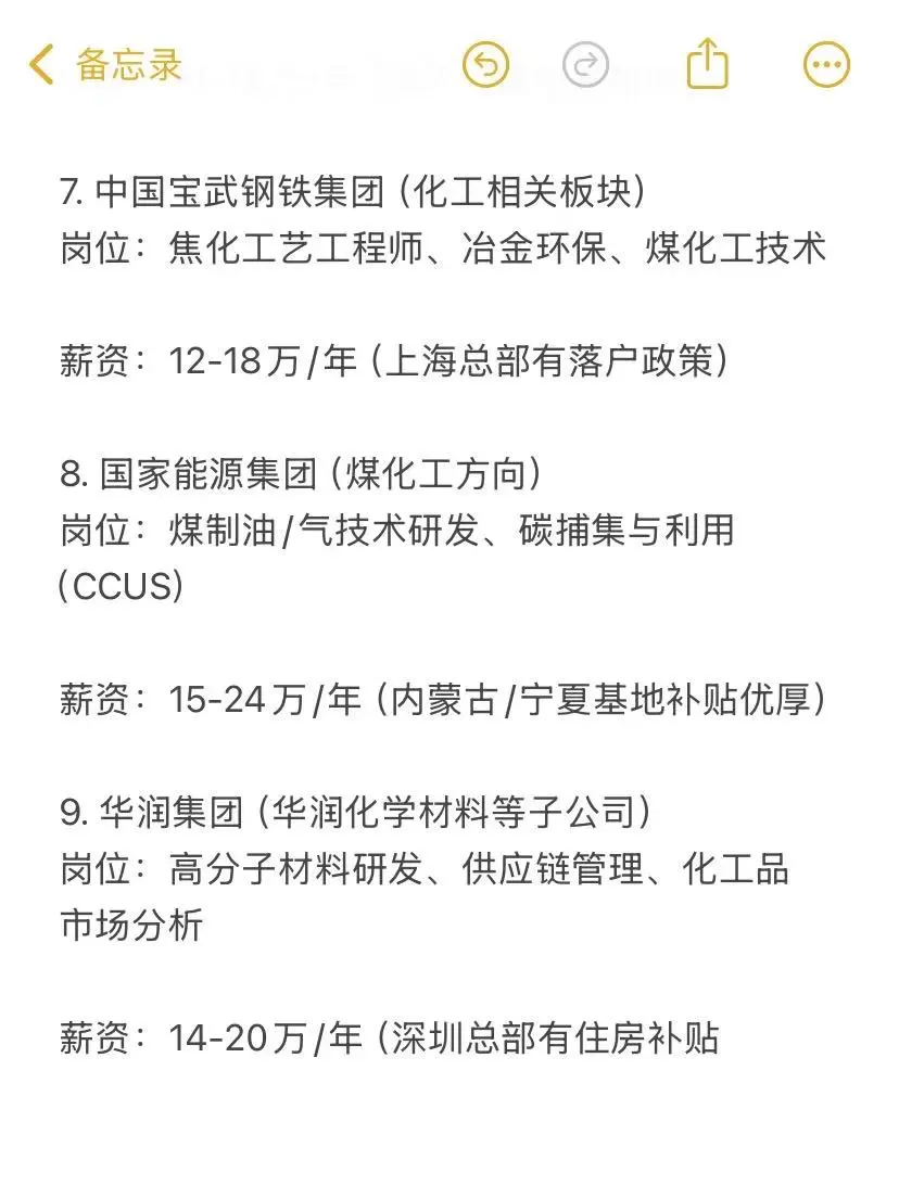 化工类的研究生，一定要去的国央企！