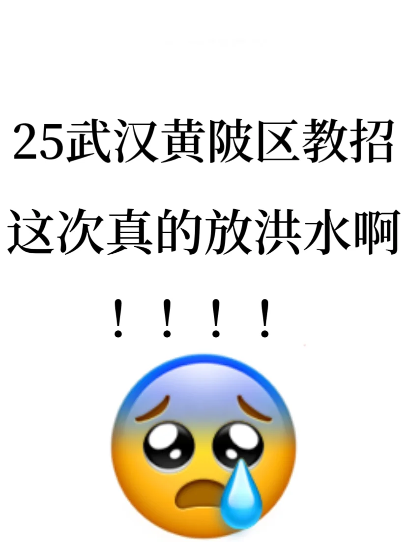 25武汉黄陂教招，新大纲变化，帮一个是一个