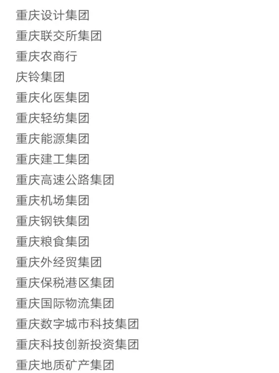 应届生秋招一定要求的央国企（重庆篇）