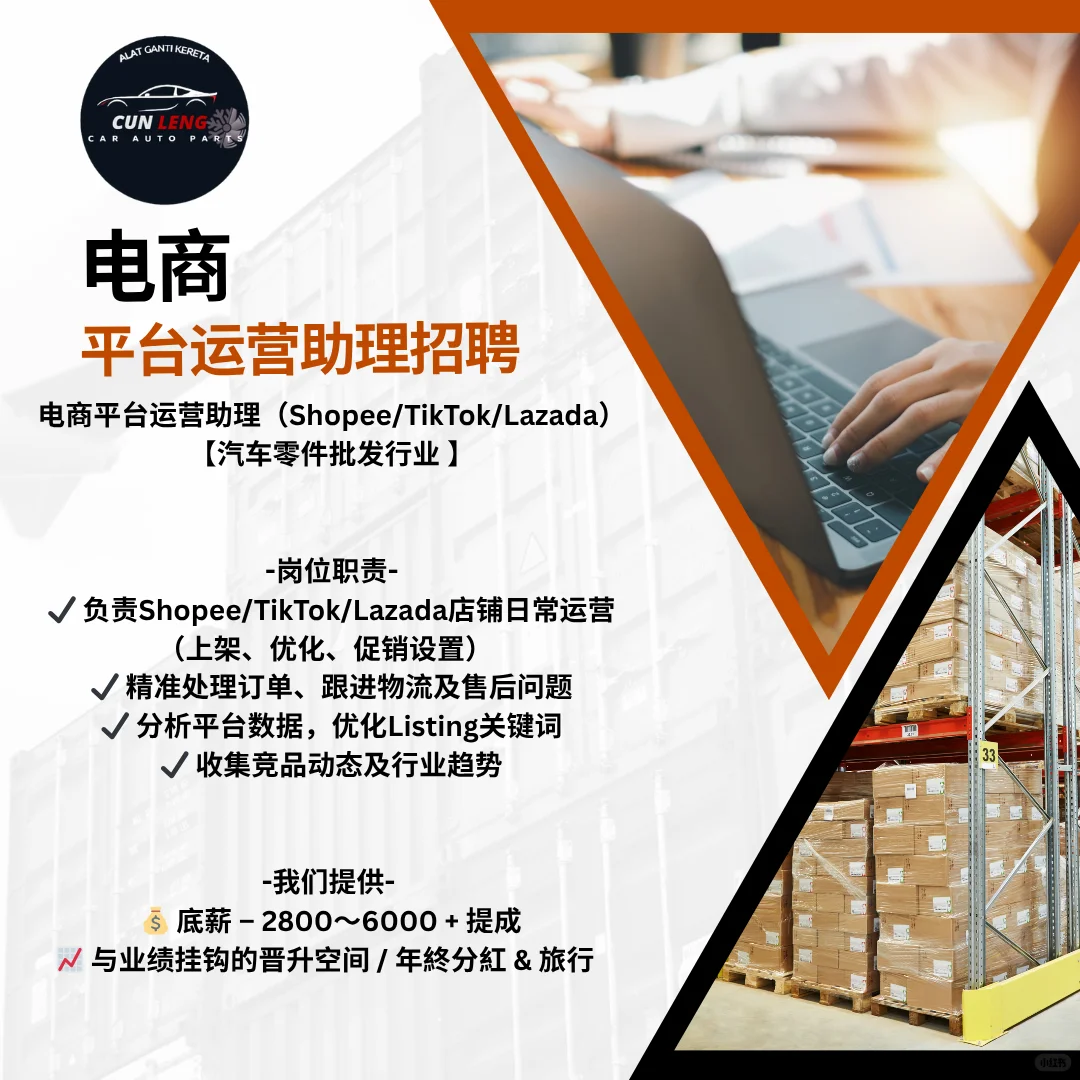 高薪聘请 - 电商运营助理