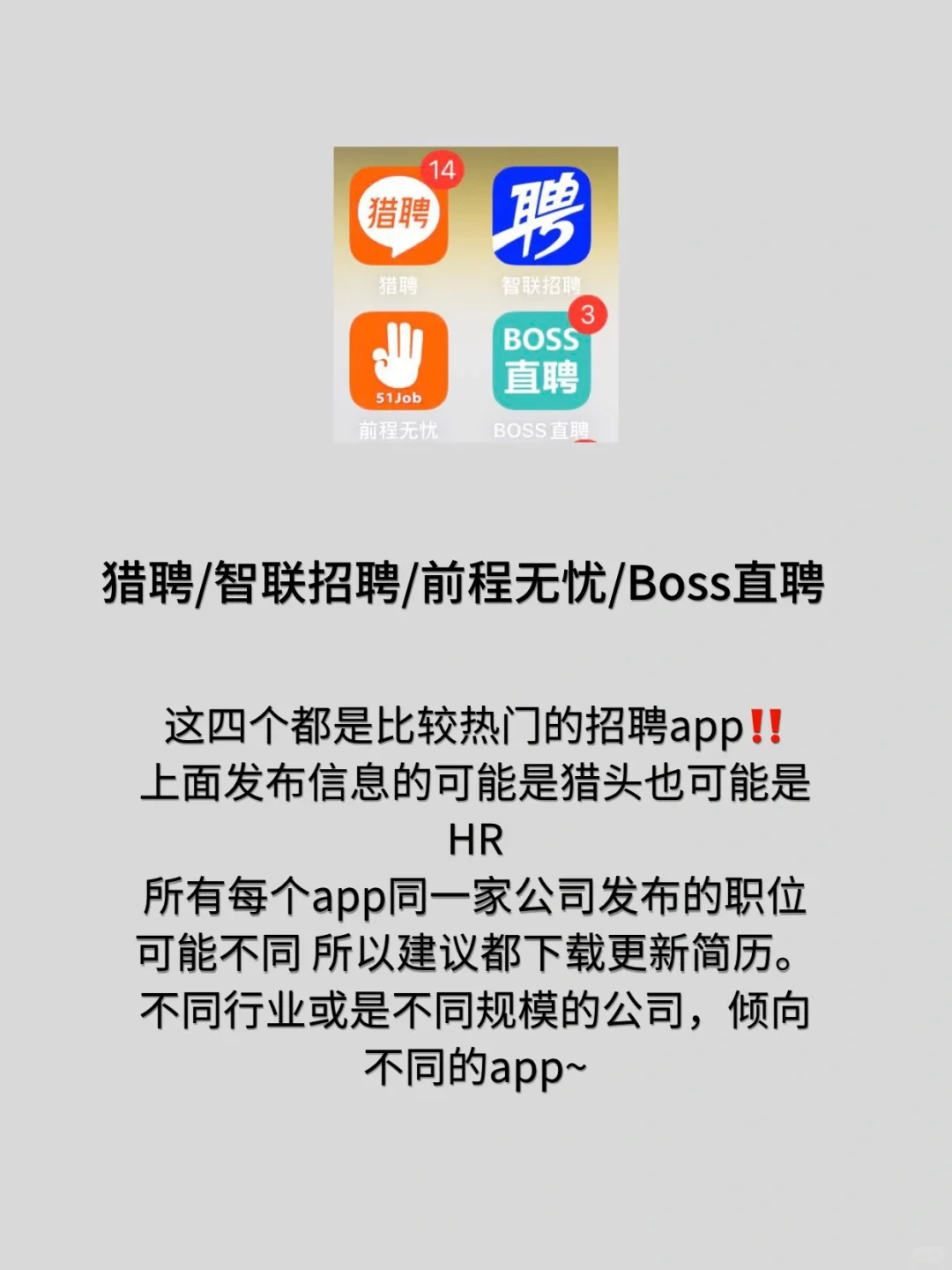 500强打工人求职渠道app&避坑分享