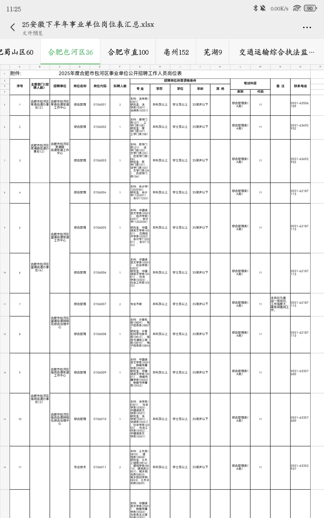 25安徽下半年事业单位联考明天9.15报名➡️