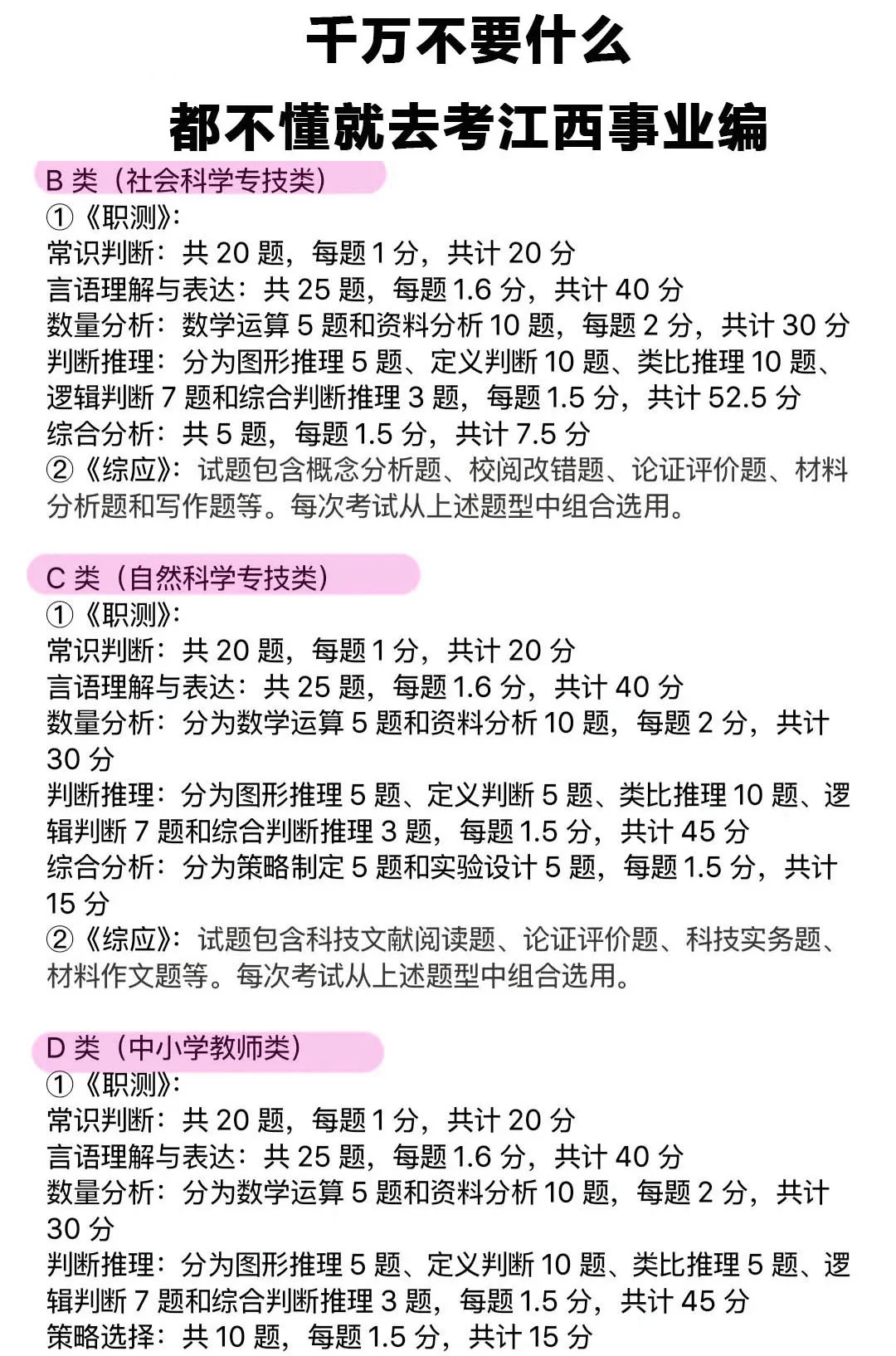 千万不要什么都不懂就去考江西事业编！