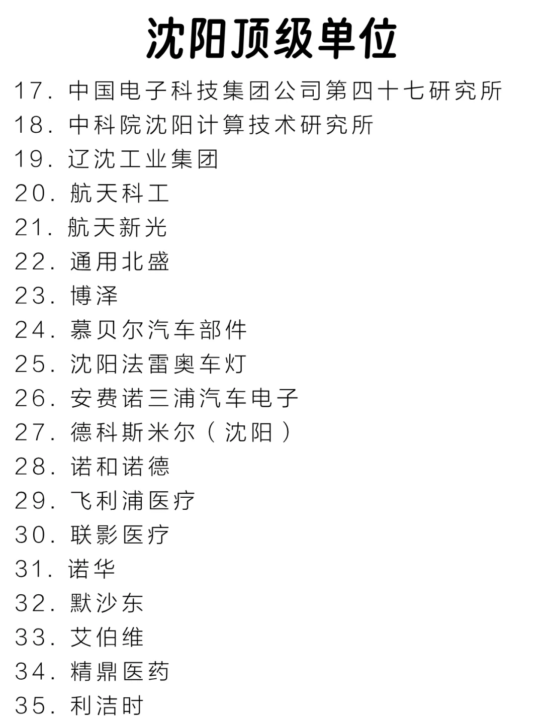 沈阳顶级单位盘点来啦～