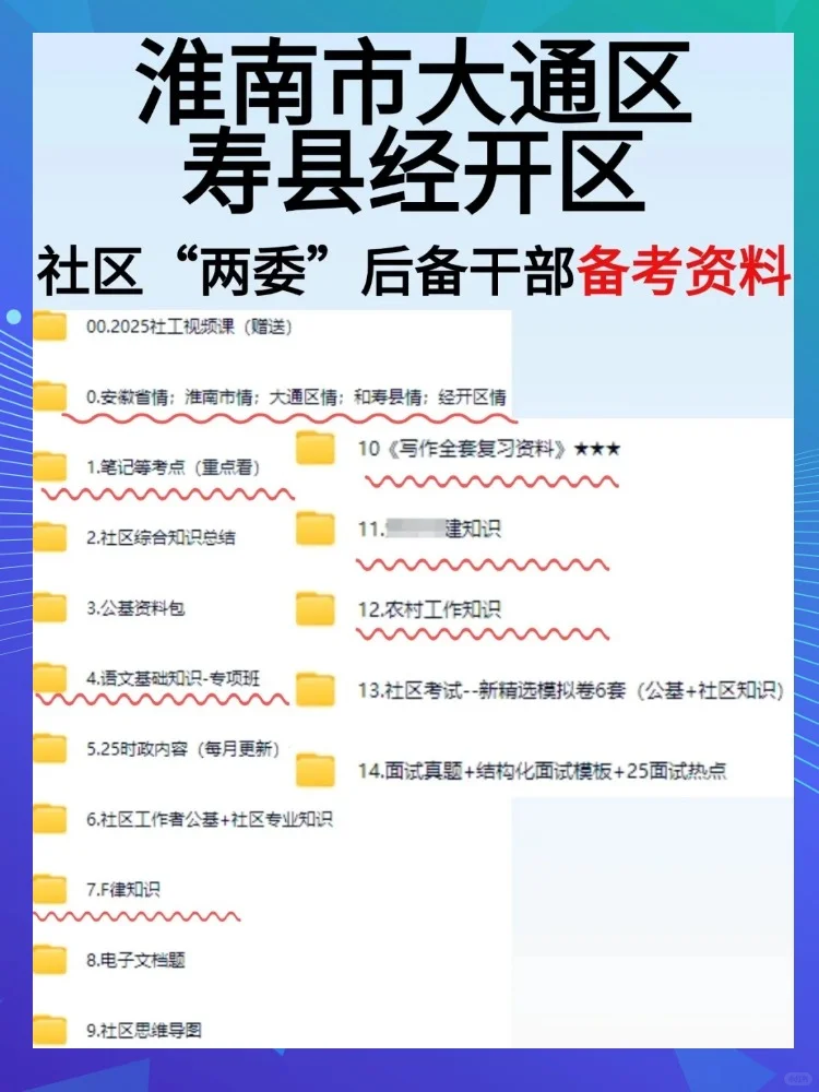 2025淮南大通区寿县经开区招聘社区后备干部