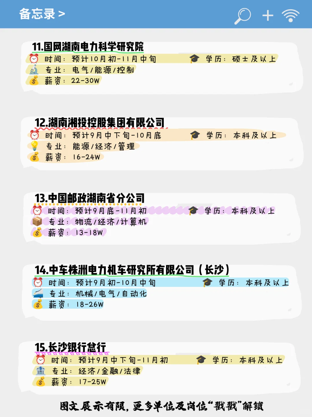 应届生可投央国企——长沙篇！！