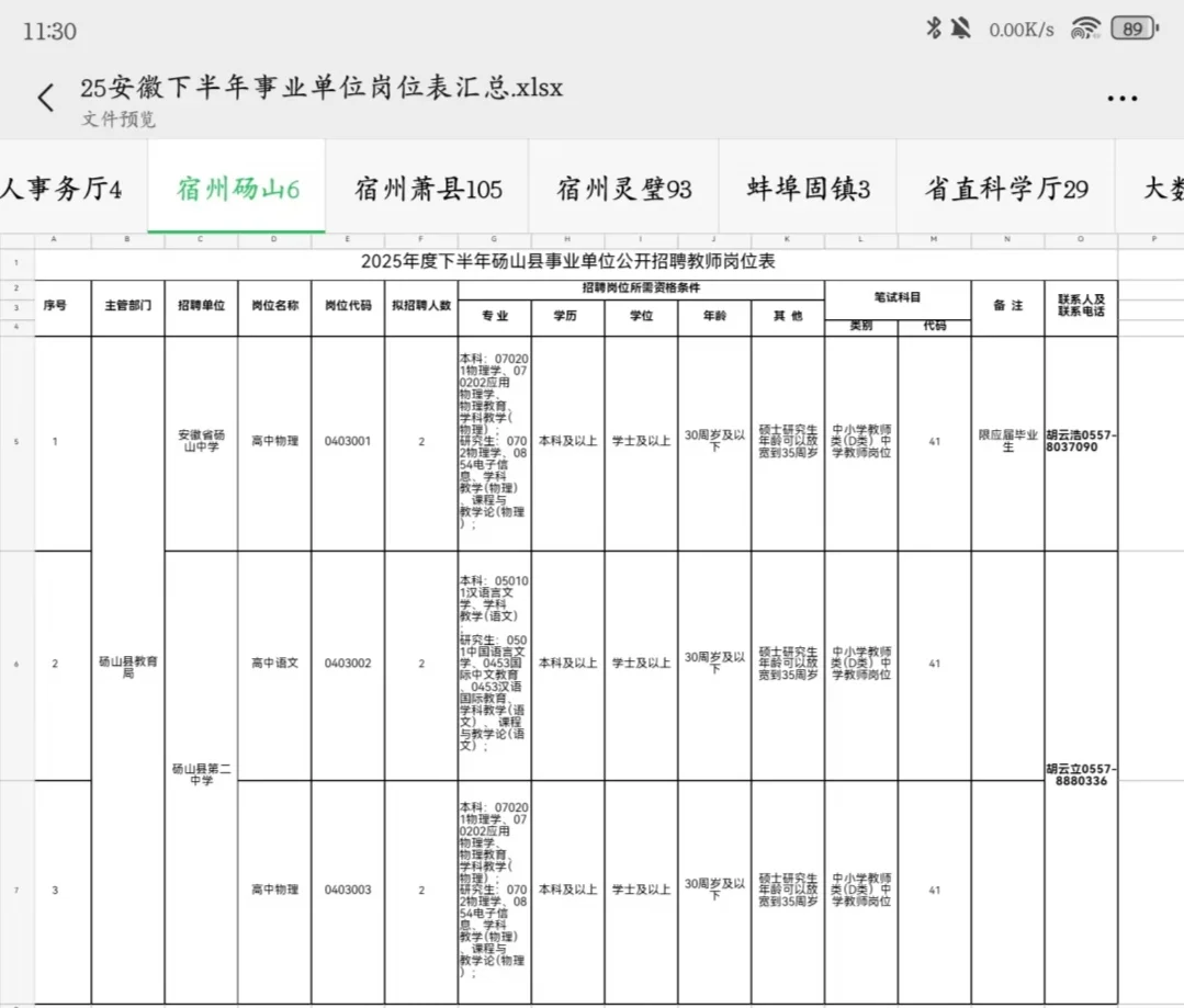 总招946人！25下半年安徽事业单位即将报名