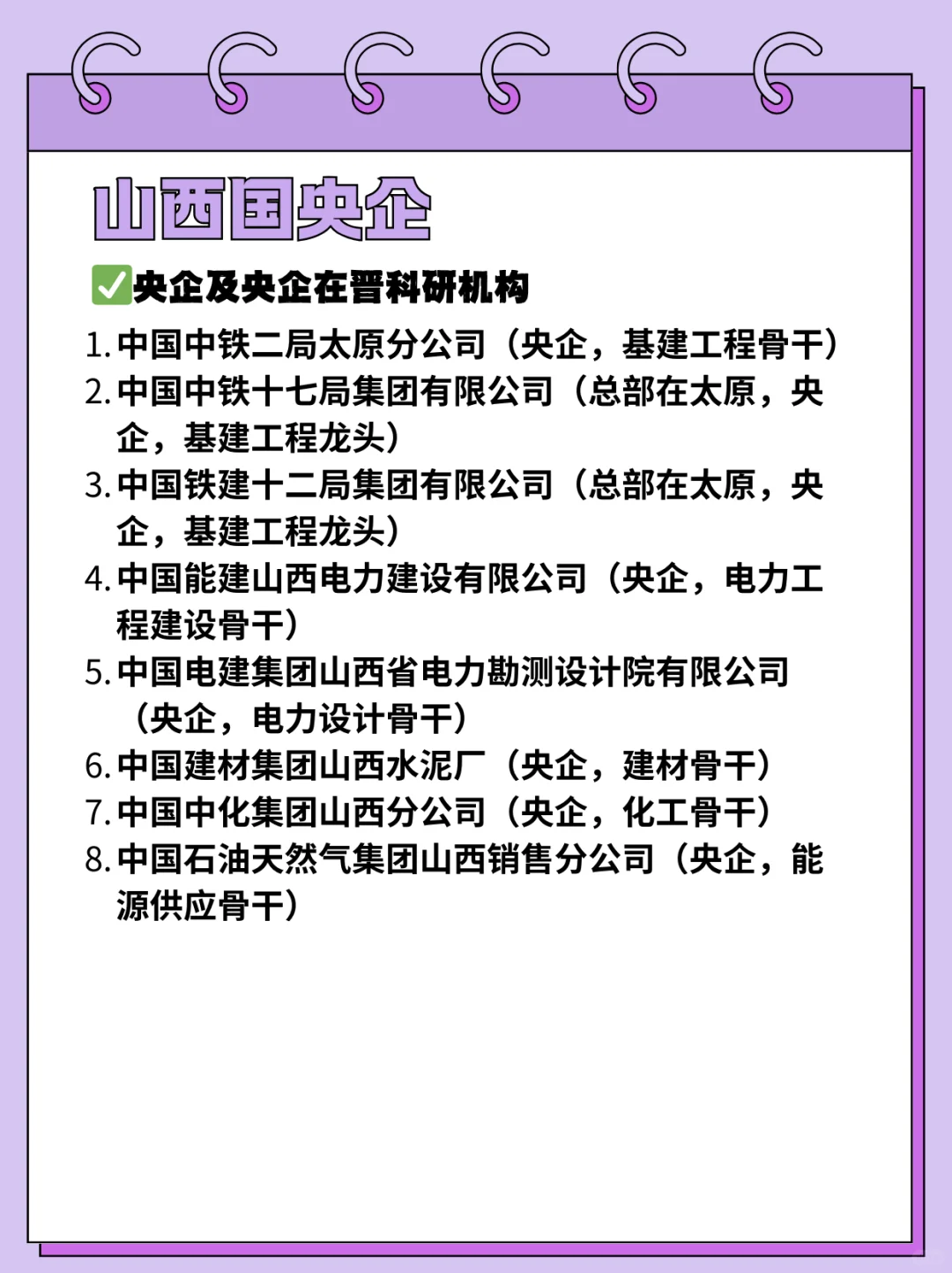 26届秋招一定要去的国央企—山西篇