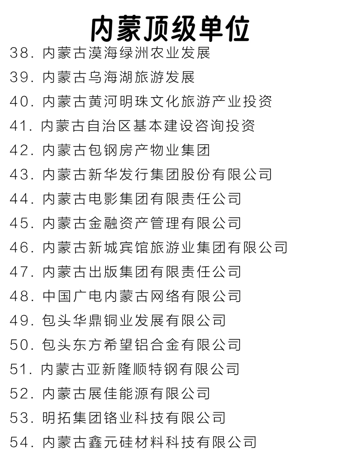 内蒙顶级单位盘点来啦～