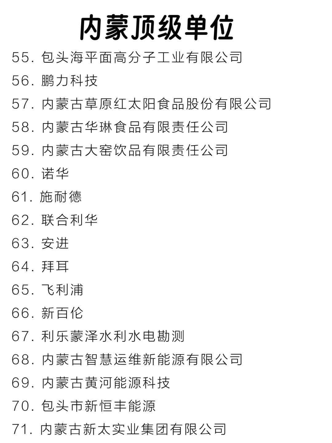 内蒙顶级单位盘点来啦～
