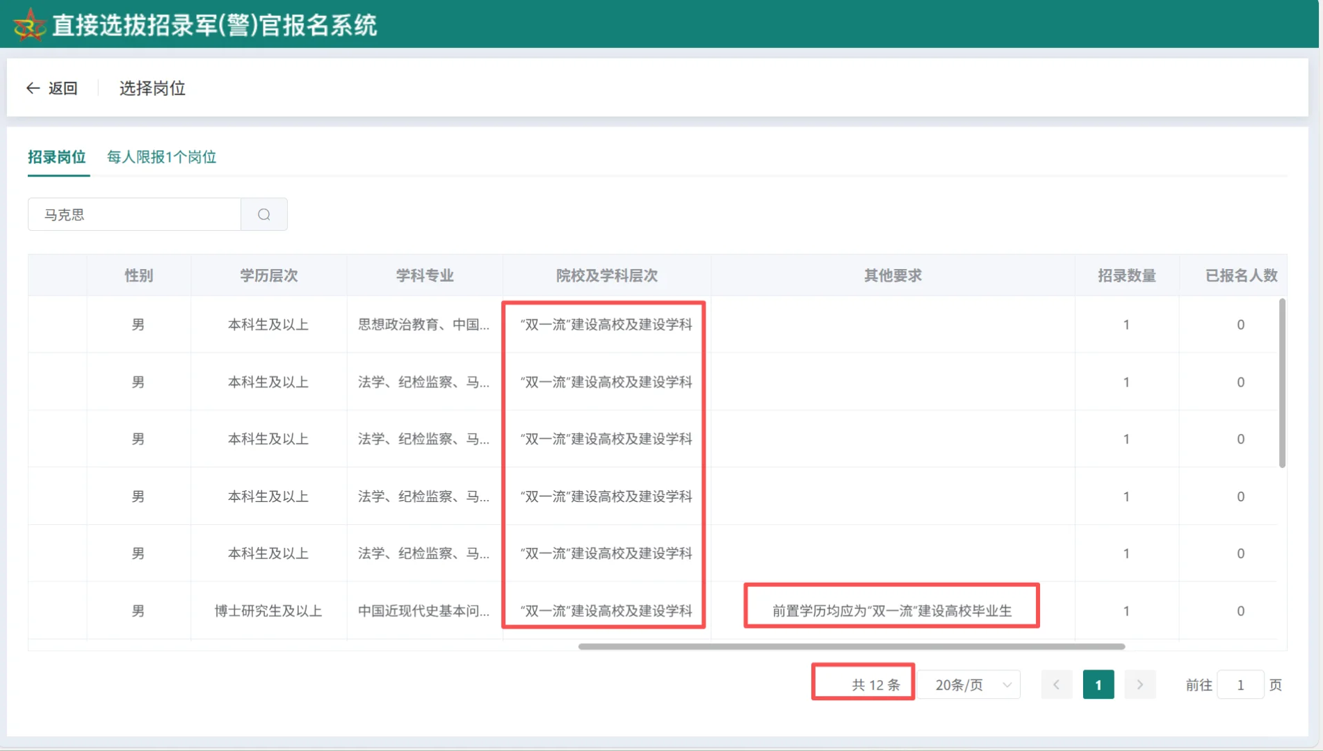 25下半年直招军官中的各人文社科专业