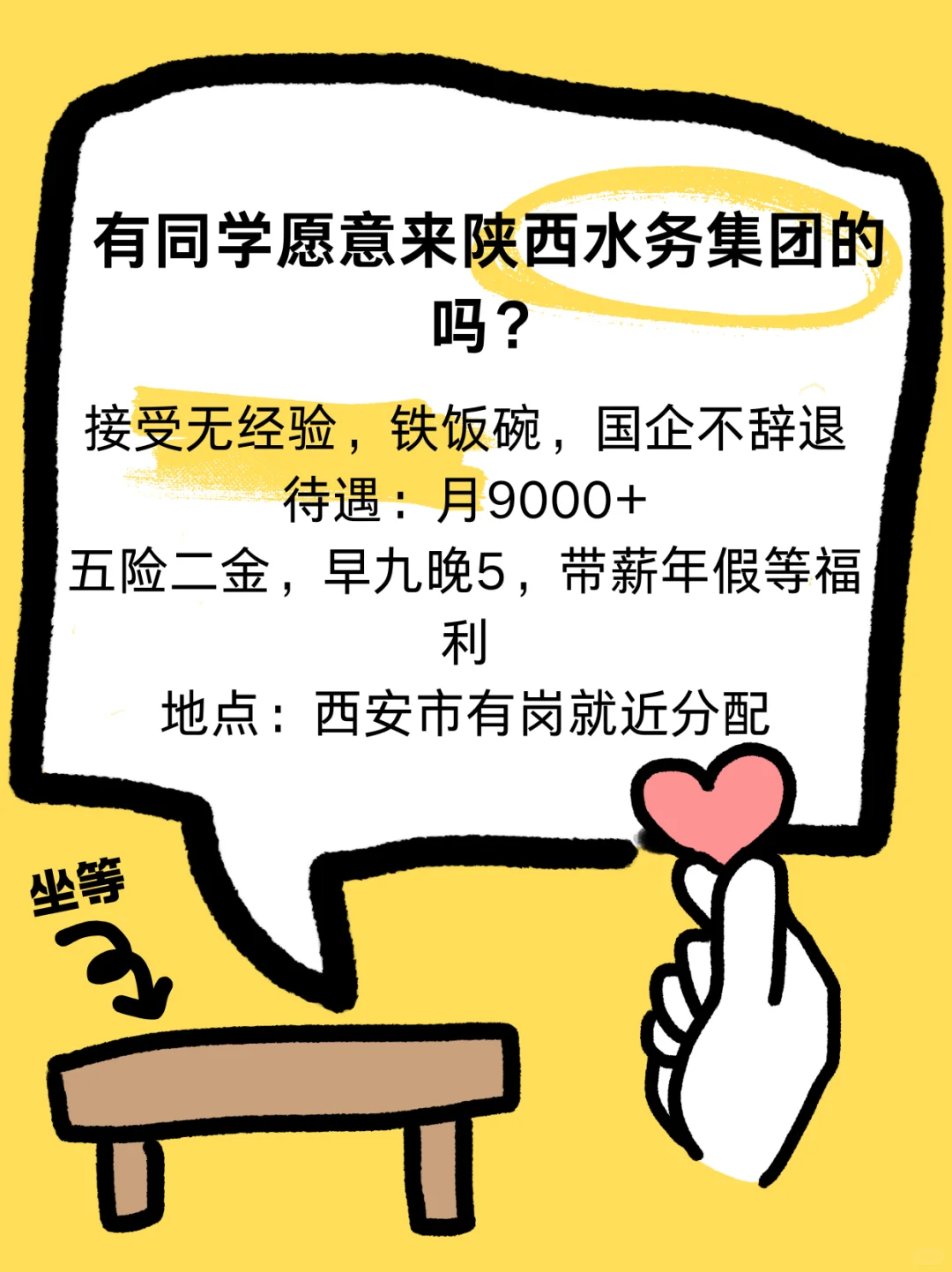 有同学愿意来陕西水务集团吗？