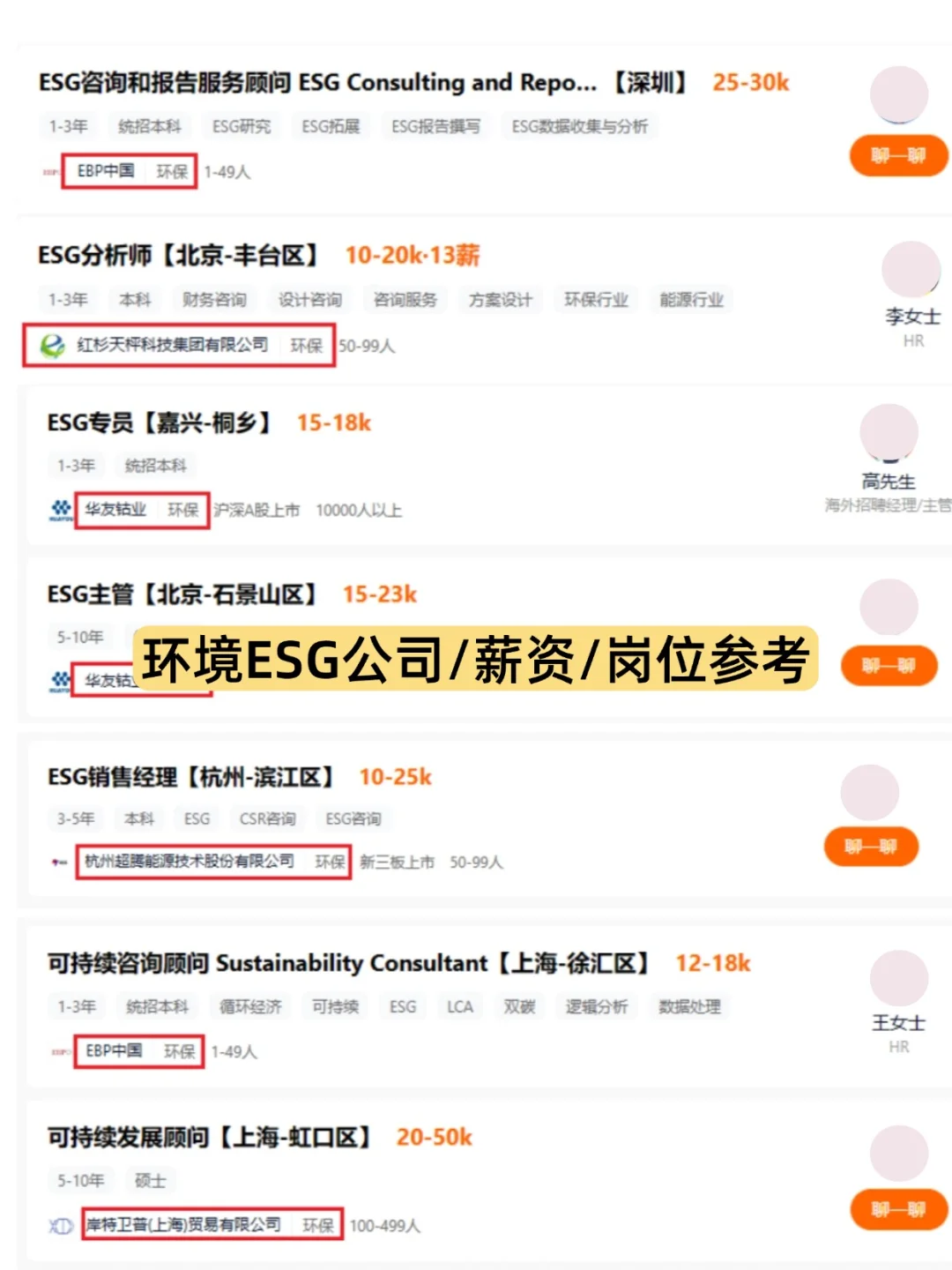 金九银十，环境人都去冲环保外企！