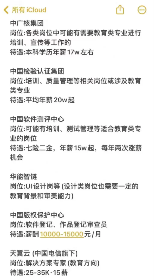 教育类专业必投央国企——秋招篇