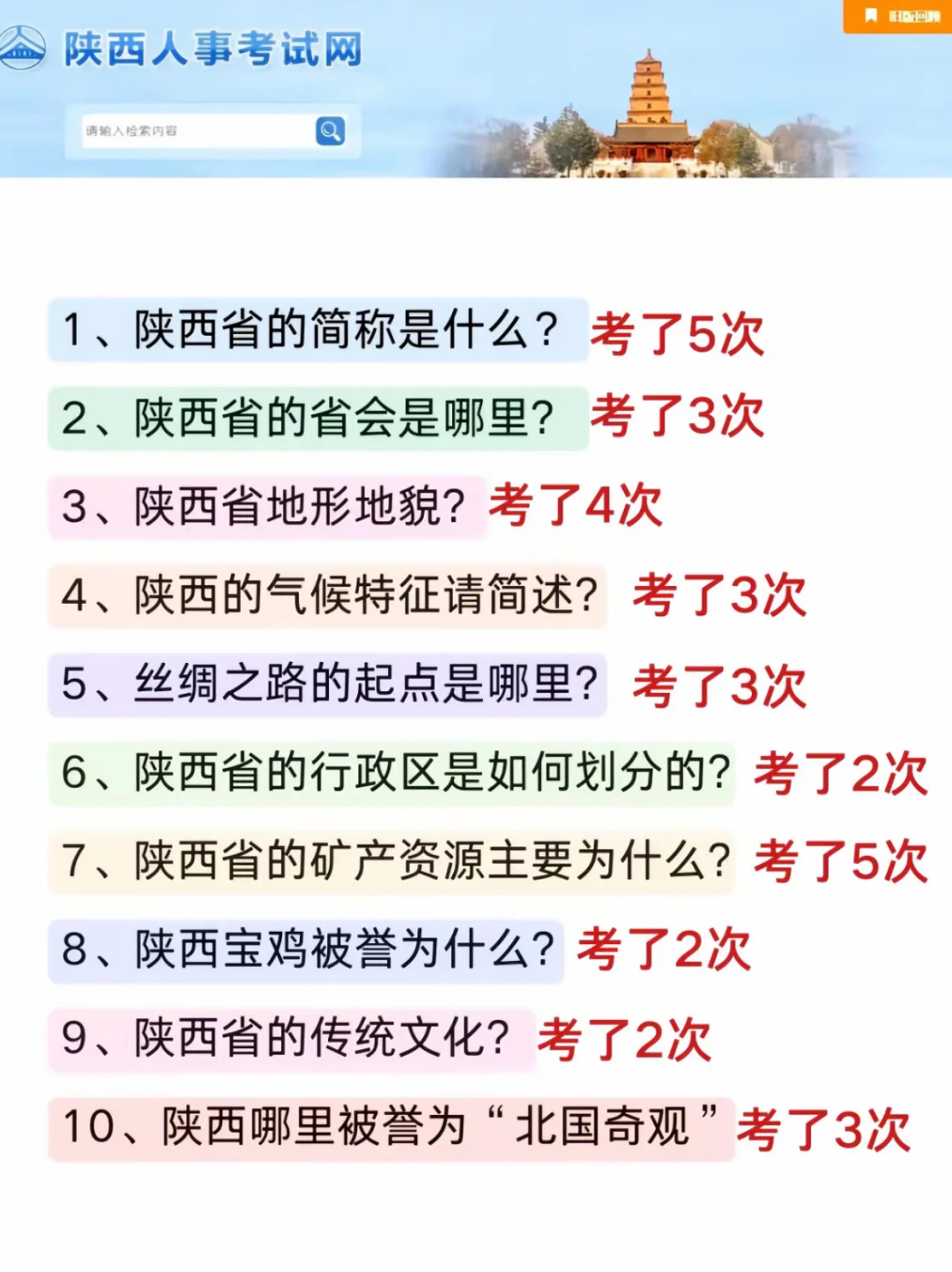 9.27陕西事业编，会惩罚每一个不背省情的人