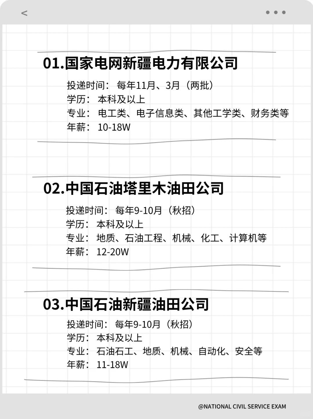 新疆的十五个应届生可投央国企！！