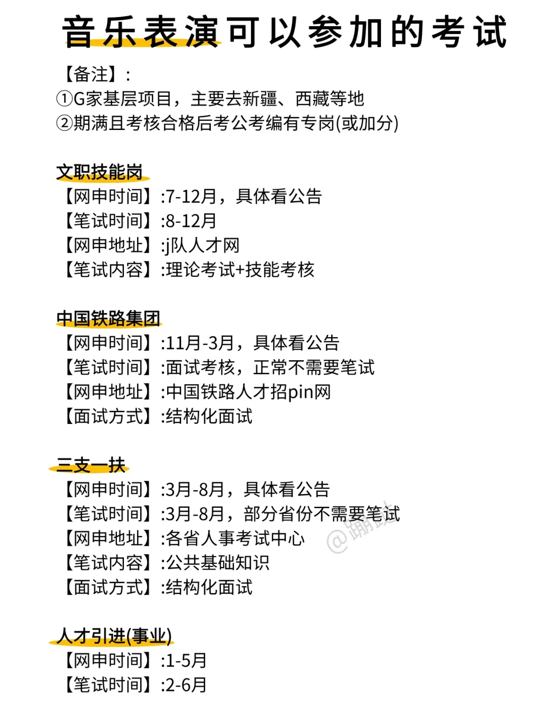 音乐表演专业接下来可以参加的考试！