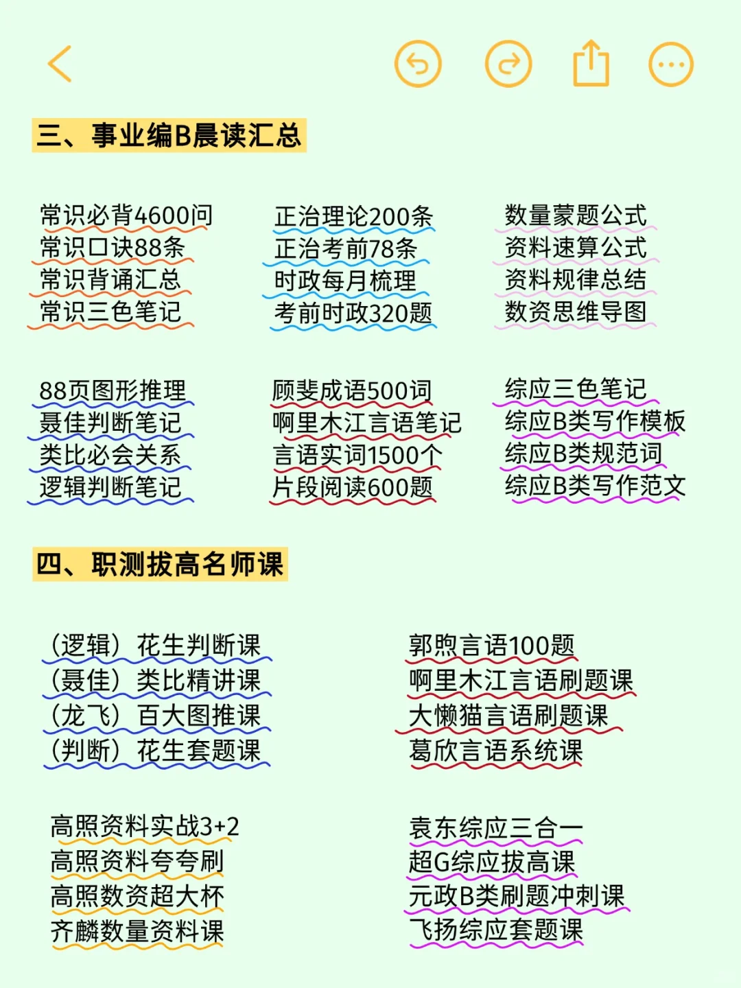 假如报名开始冲刺事业编B类计划（0基础版）