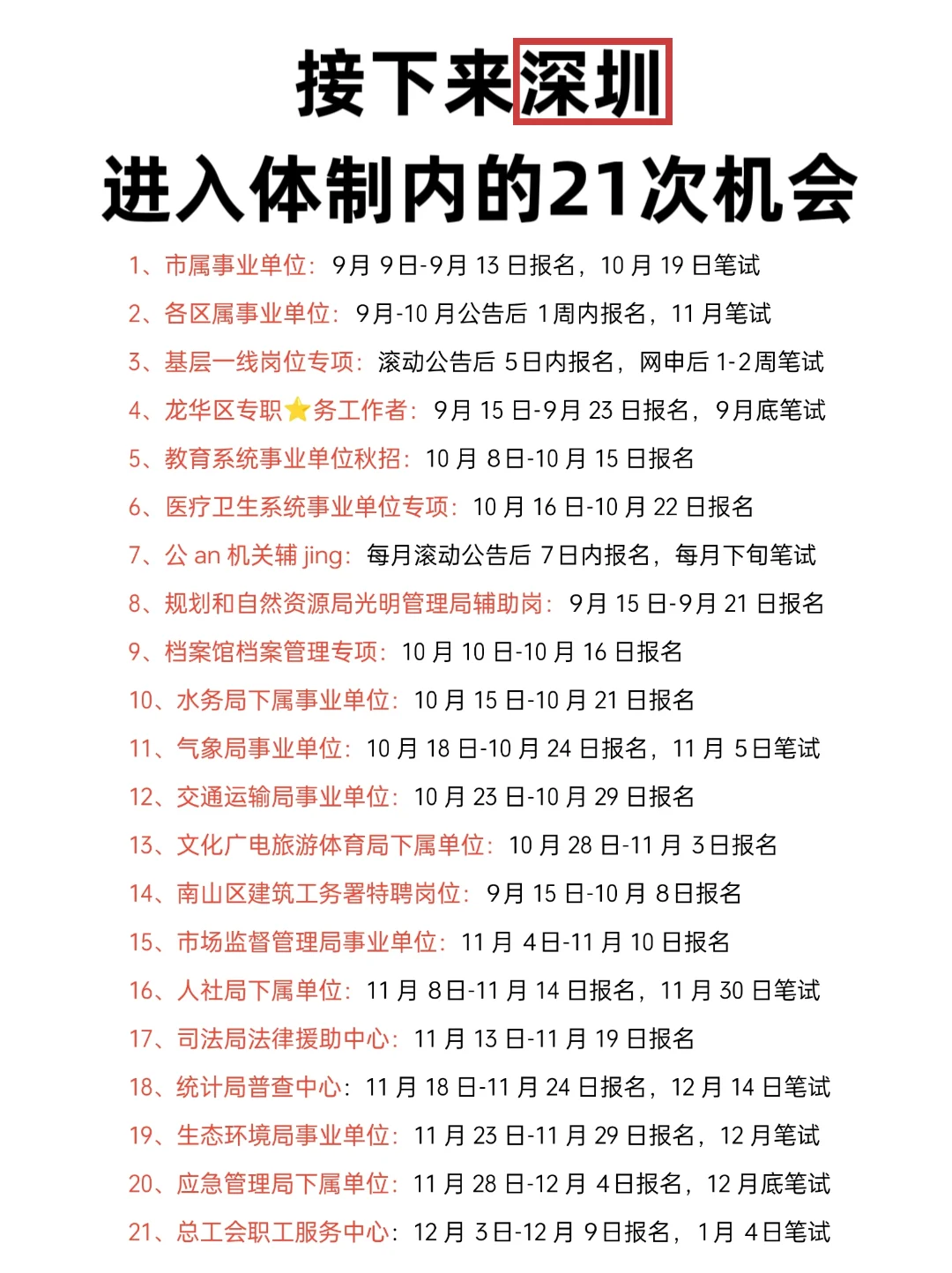 属于深圳的铁饭碗来啦！
