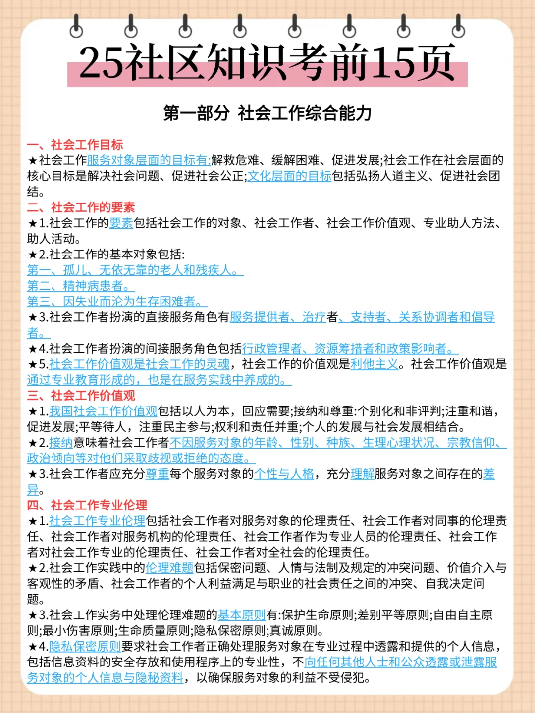 25邹平社区工作者，大概率考这些