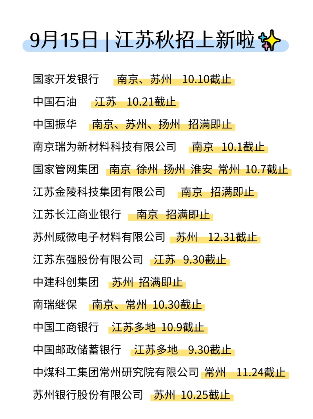 不多说了，江苏秋招才是真权威👍
