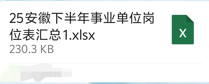911人！25下安徽事业编岗位表汇总（蕞荃版）