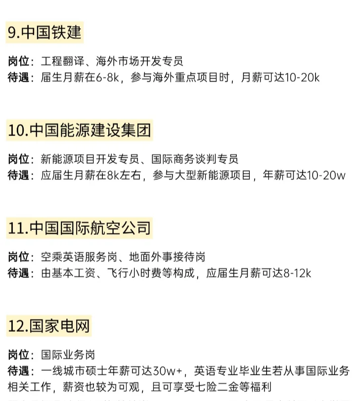 9月秋招英语专业央国企，直呼赢了！！