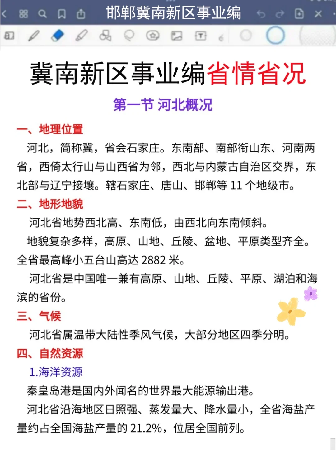 25邯郸冀南新区事业编极简背诵，5h背完90芬