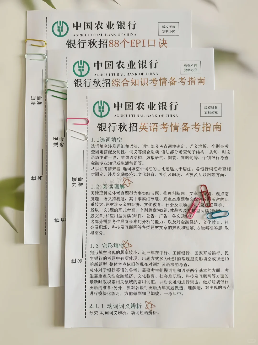 26农业银行秋招，今年是蕞简单的一年！