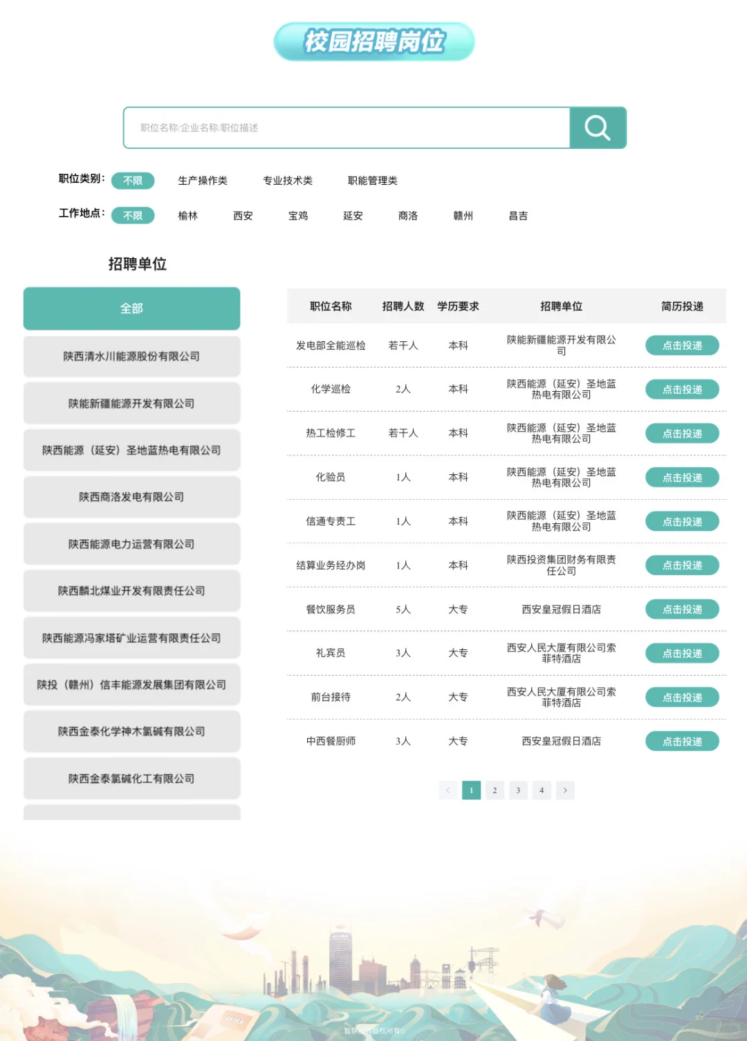 陕投集团2026秋招启动（陕西地区重点关注）