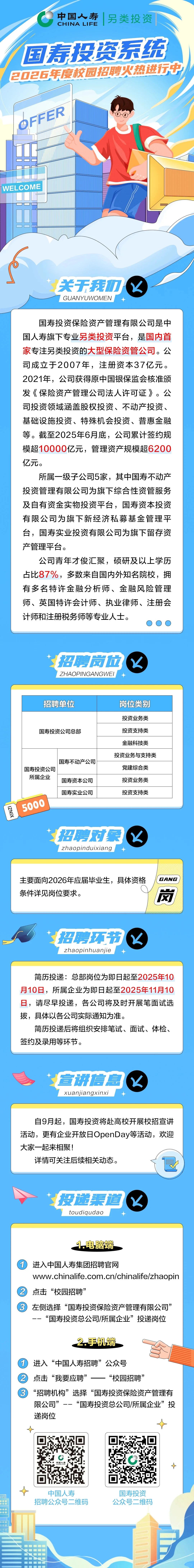 中国人寿国寿投资系统2026届秋季校园招聘