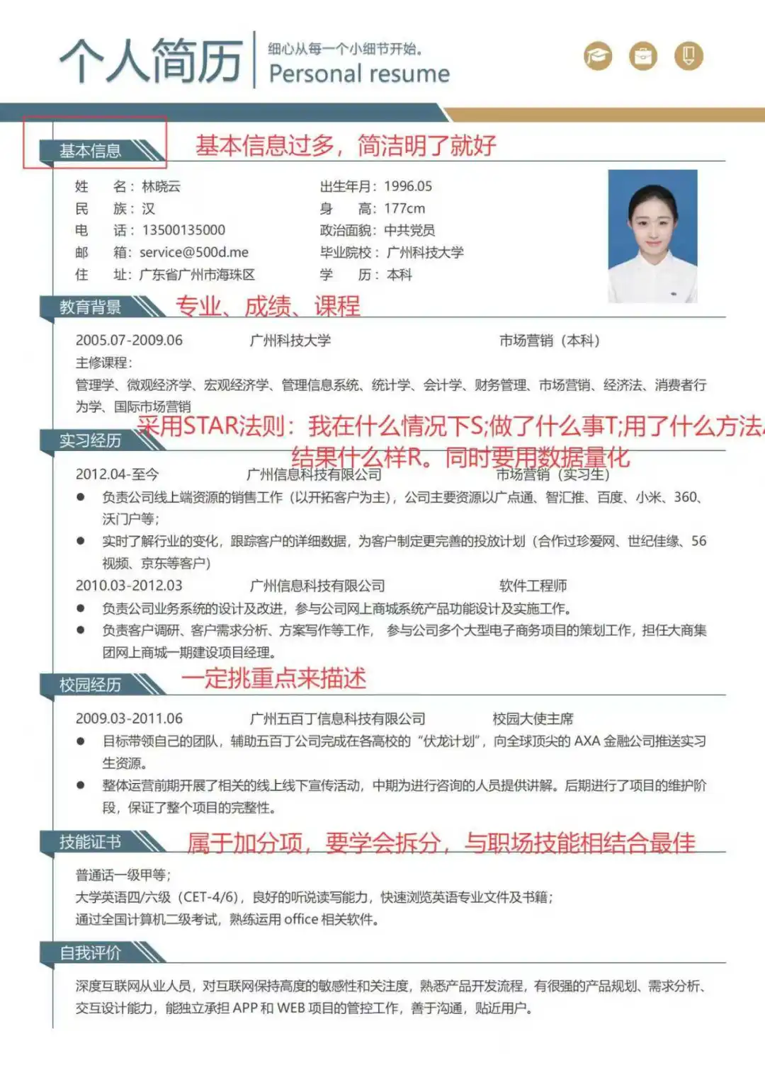 这才是HR喜欢的简历！！