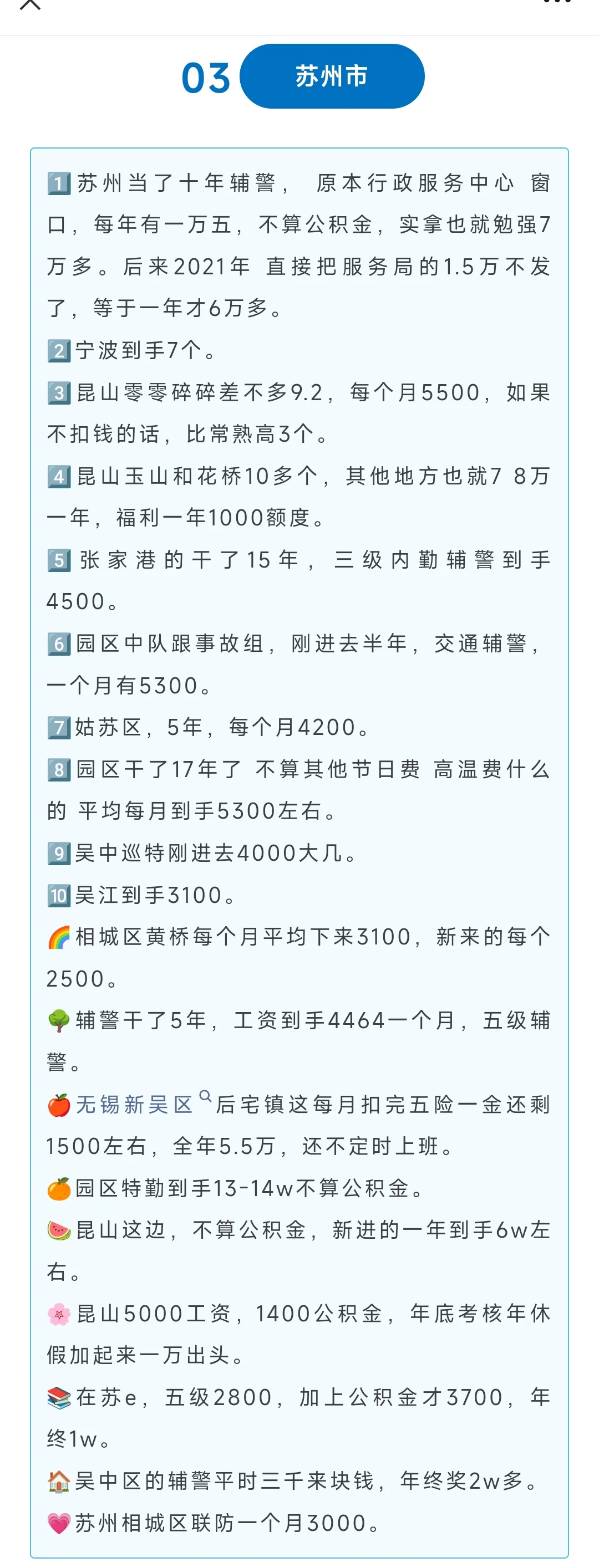 江苏各地辅警薪资待遇