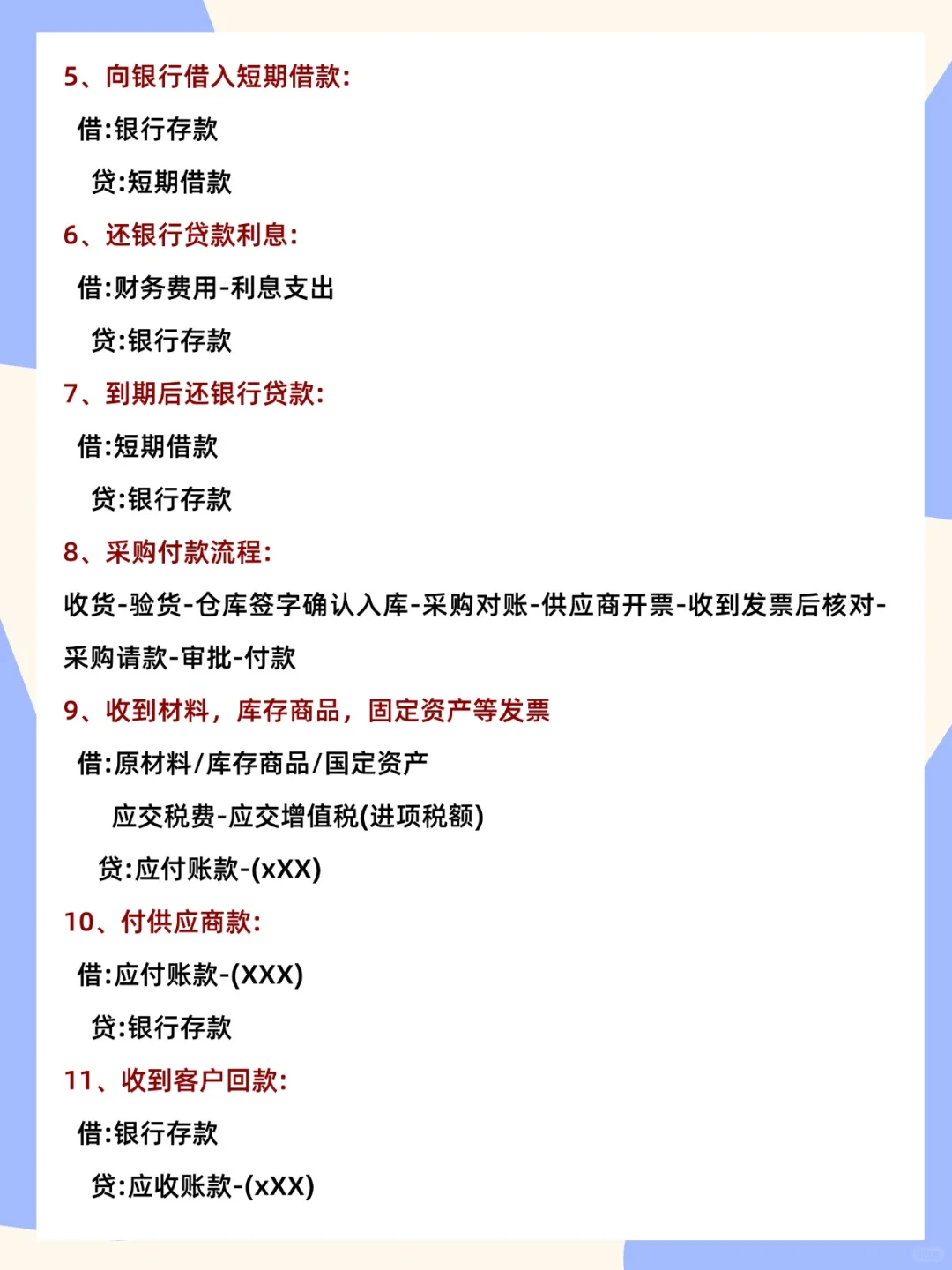 会计小白|会计每月做账流程