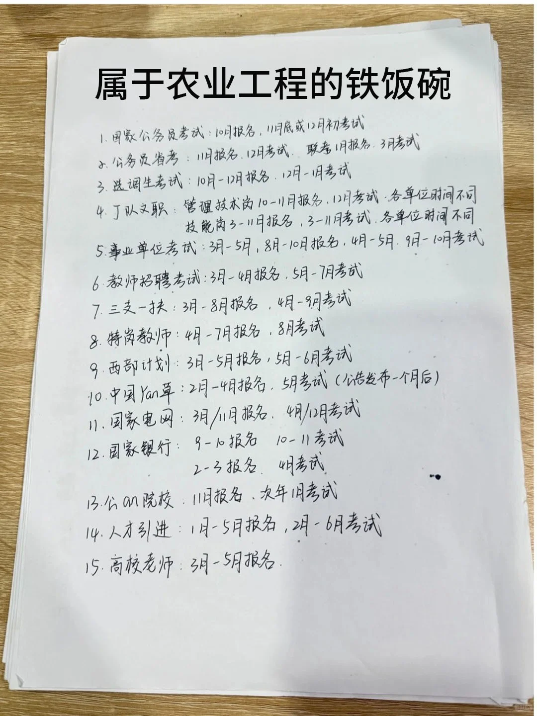 属于农业工程的铁饭碗！！