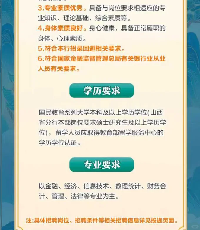 中国邮政储蓄银行山西省分行2026校园招聘