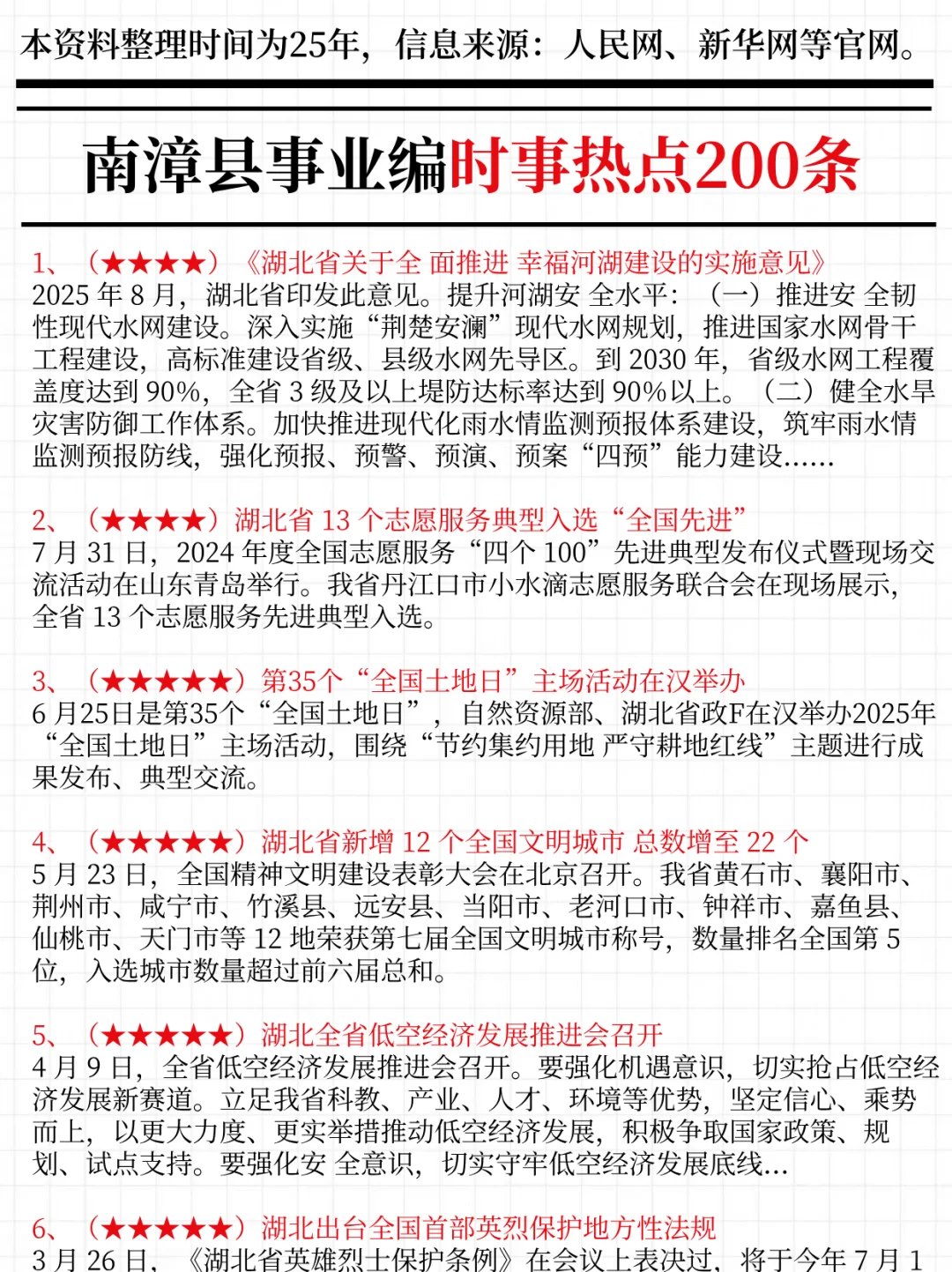 强调一下，10.25去参加南漳县事业编的人