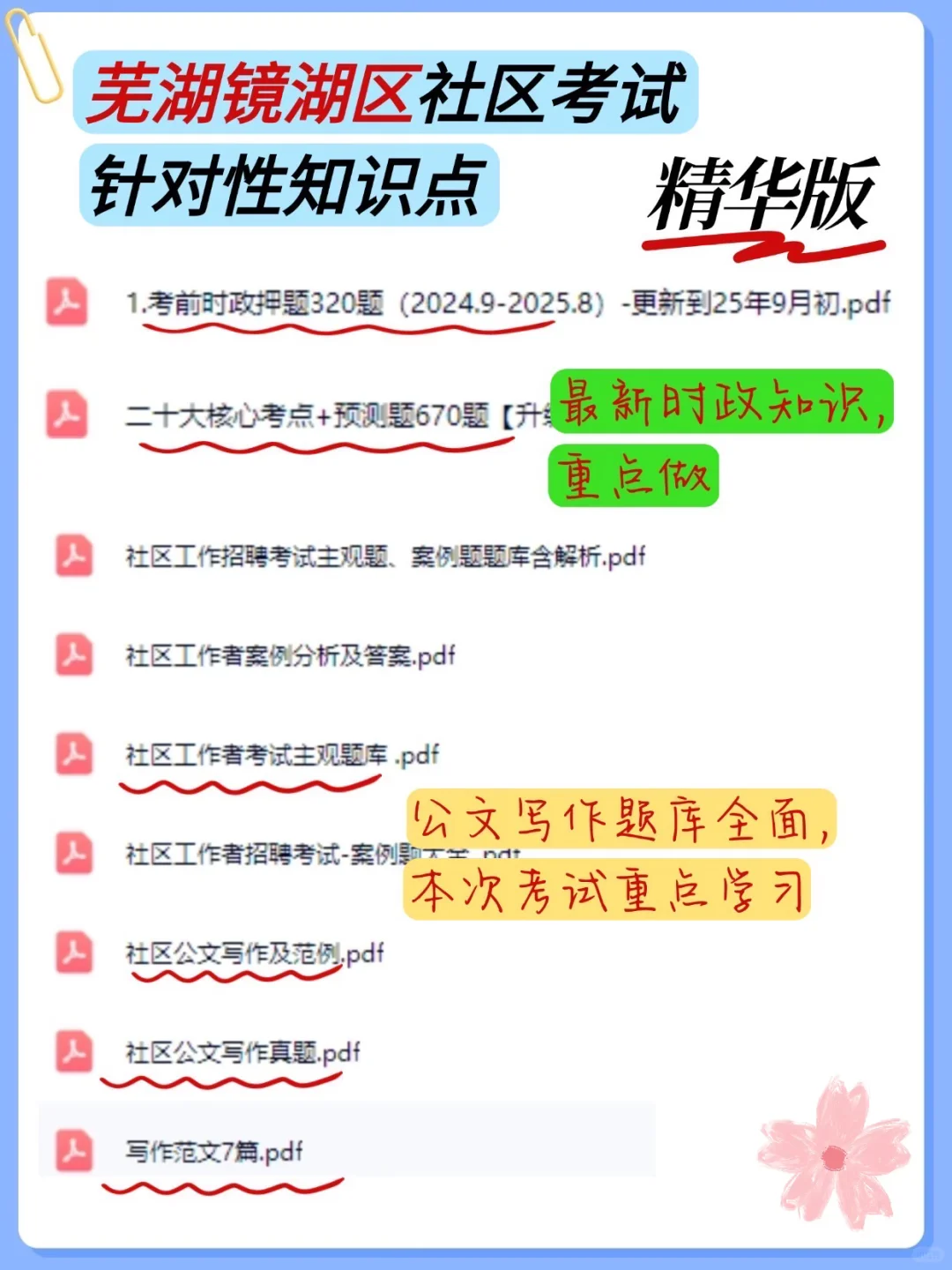 镜湖区社区招聘，就来一个救一个，熬夜背！