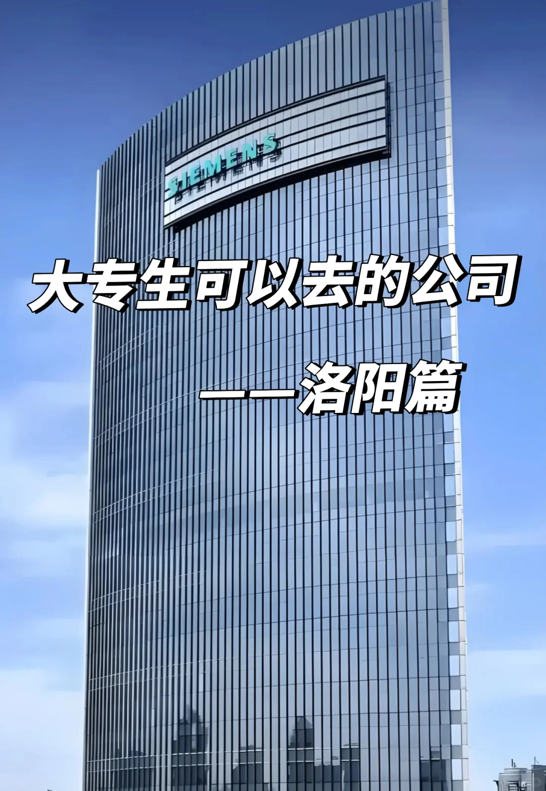 大专生可以去的公司——洛阳篇