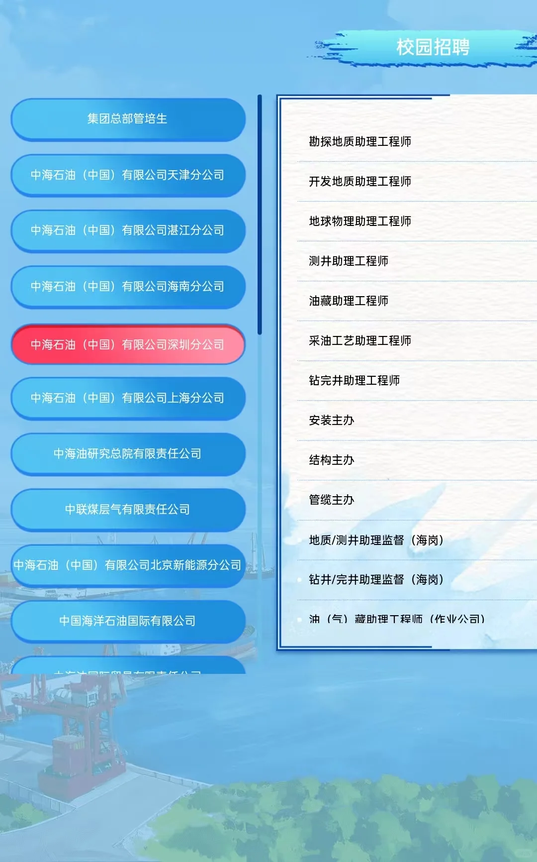 中海油集团26校招开了