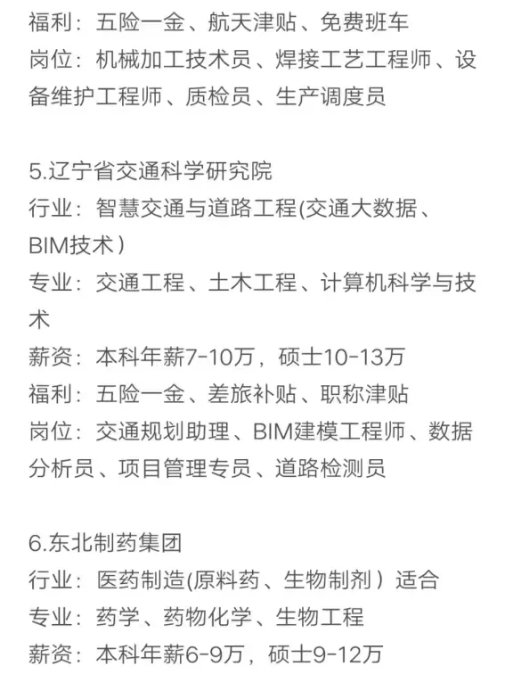 秋招可以投的央国企（沈阳篇）