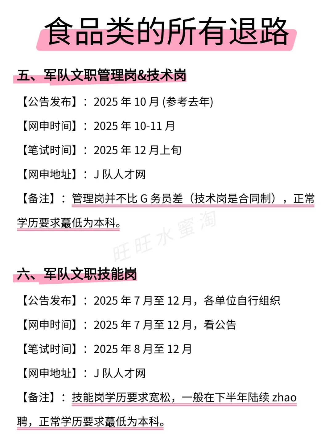属于食品类的所有退路来啦！