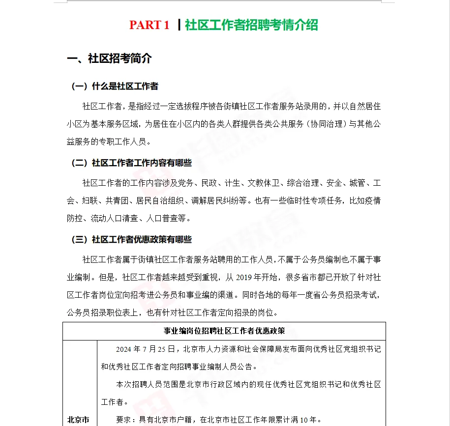 2025安泽县社区工作者备考知识